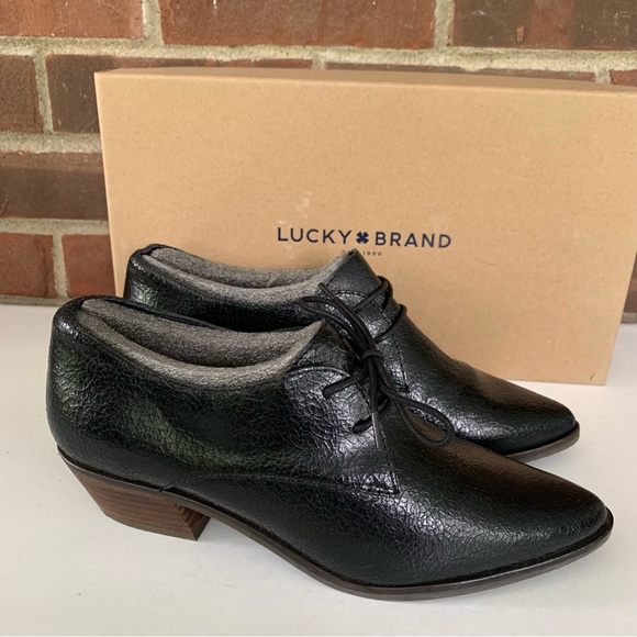 Lucky Brand Shoes - Lucky Brand Womens LK Erreka Black Leather lace up Oxford shoes US 8.5 M